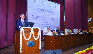 DDG Zhang inaugurates the new WTO Chair at the Indian Institute of Foreign Trade